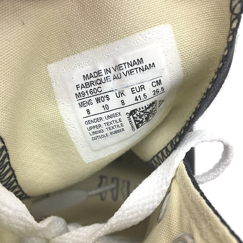 Converse CTAS Hi Black Chuck All Star High Top Sneaker Unisex M8 L10 EU 41.5 NEW