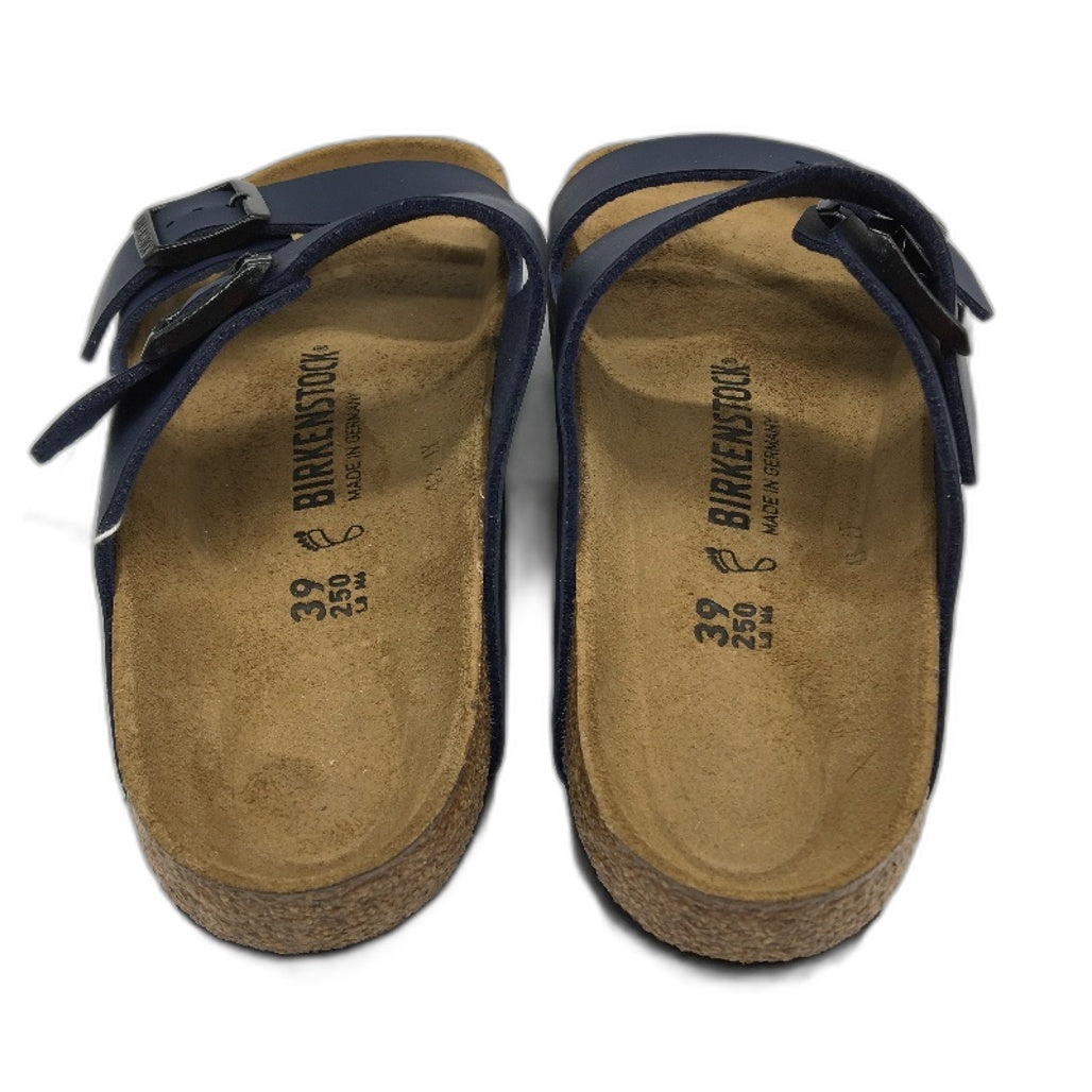 Birkenstock Classic Arizona Blue Regular Fit 2 Strap Slides Unisex 39 L8 M6 NEW