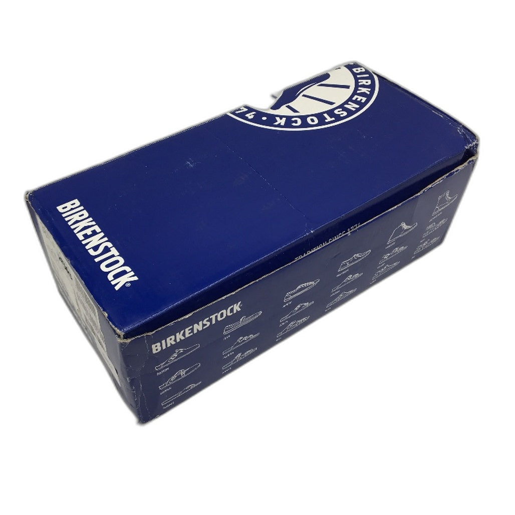 Birkenstock Arizona Waxy Blue Regular Fit Leather Slides EU 38 US Size M5 L7 NEW