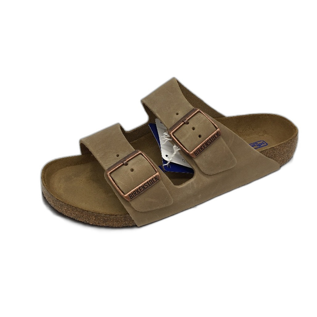 Birkenstock Arizona BS Tabacco Brown Leather Slides Unisex L7 M4 EU 37 NEW
