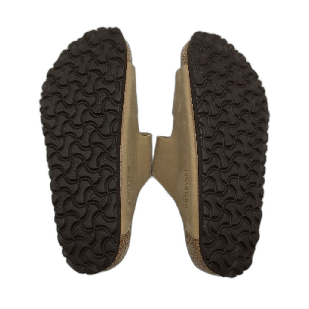 Birkenstock Arizona BS Tabacco Brown Leather Slides Unisex L7 M4 EU 37 NEW