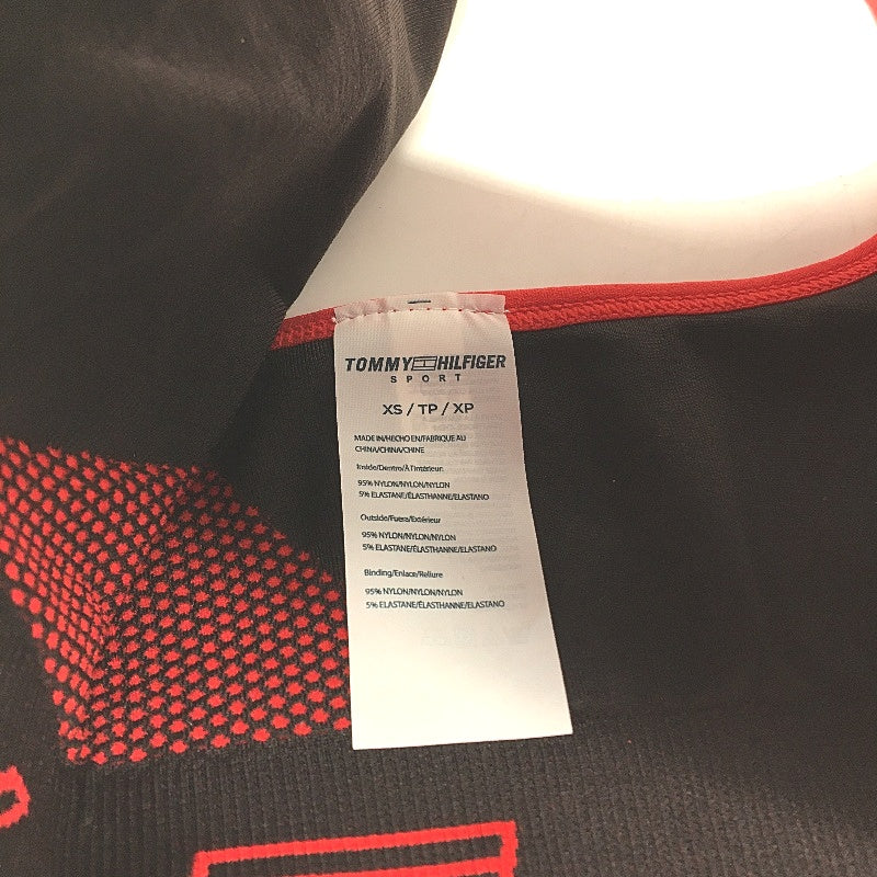 Tommy Hilfiger Sport Reversible Red Black Sports Bra Ladies Size XS NEW