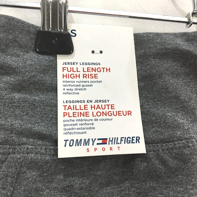 Tommy Hilfiger High Rise Grey Marle Full Jersey Leggings Ladies Size XS NEW