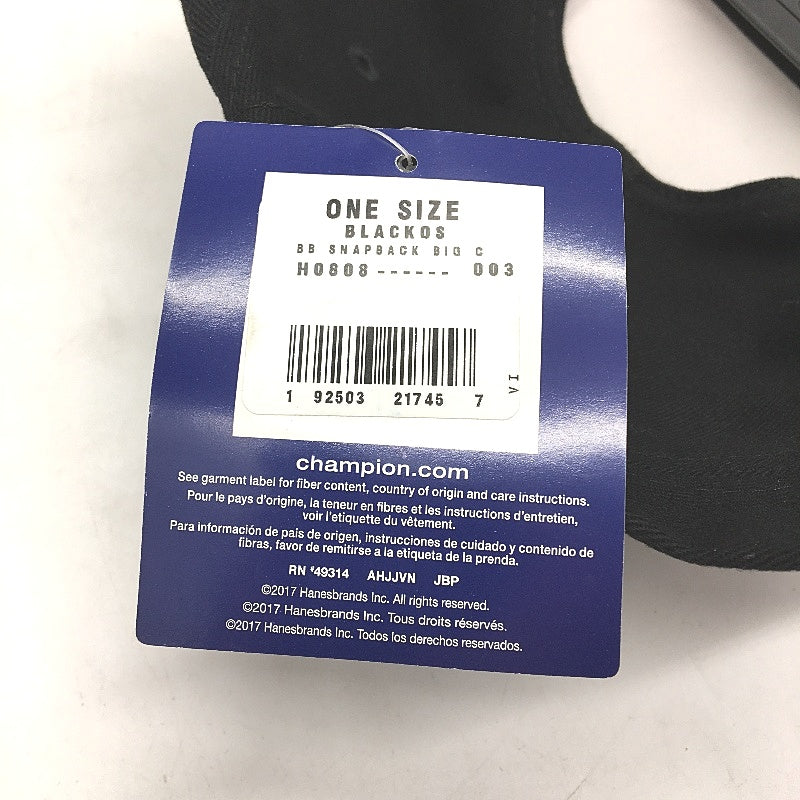 Champion 3 Pack Black Red Blue Logo Snapback Baseball Cap Unisex One Size NEW