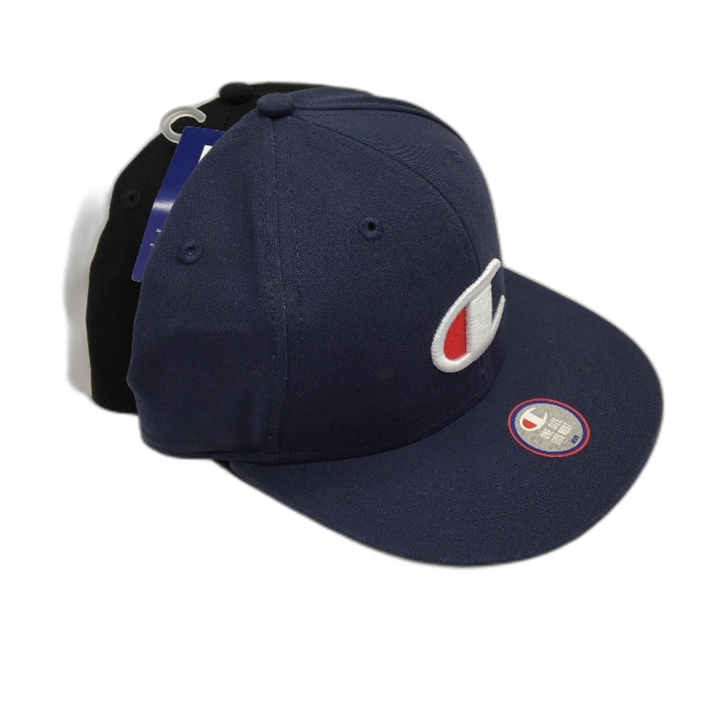 Champion 3 Pack Black White Blue Logo Snapback Baseball Cap Unisex One Size NEW