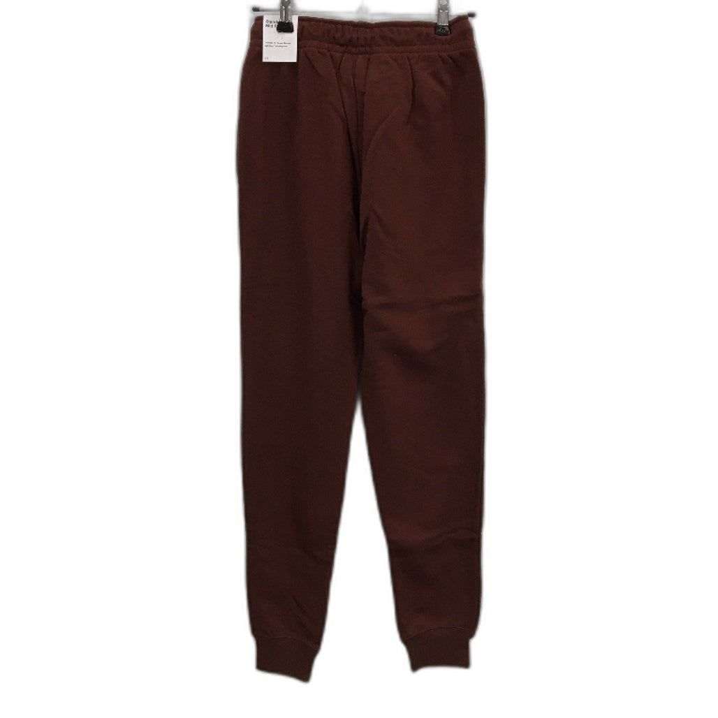 Nike Essential Fleece Crew Neck Choco Brown Mid Rise Joggers Ladies Size XS NEW