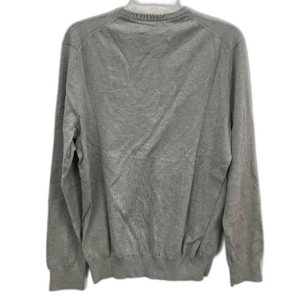 Polo Ralph Lauren Slim Fit Grey Pima Cotton Crew Neck Sweater Mens Sz Medium NEW