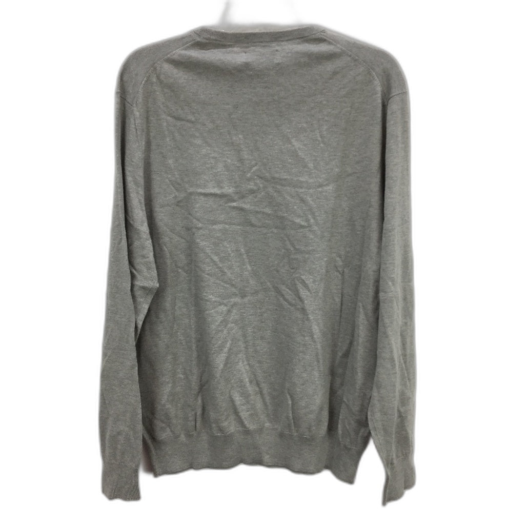 Polo Ralph Lauren Slim Fit Grey Pima Cotton Crew Neck Sweater Mens Size XL NEW