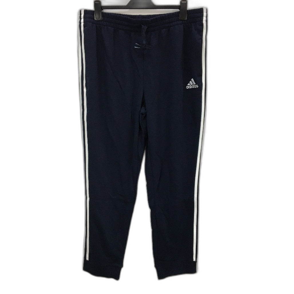 Adidas 3 Stripes French Terry Navy Blue Tapered Trackpants Mens Size 2XL NEW