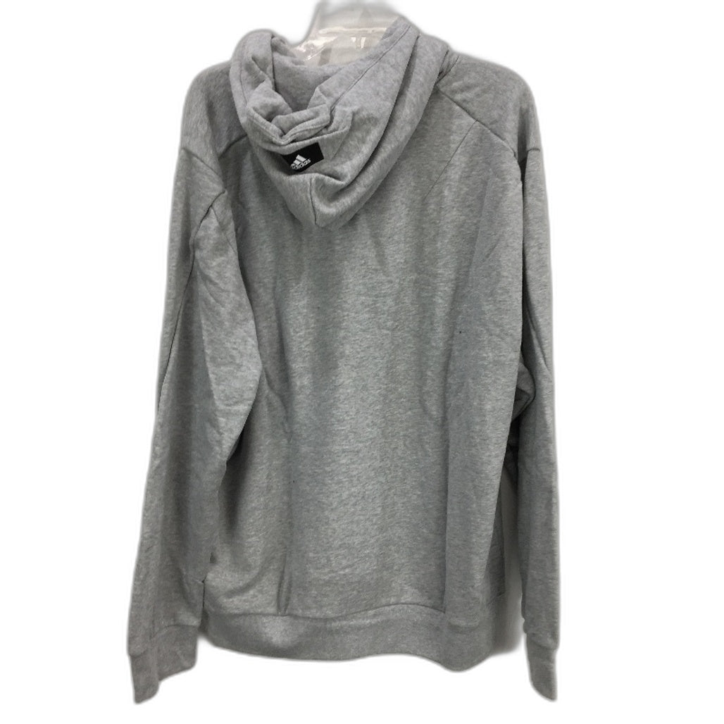 Adidas Future Icons Logo Graphic Grey Marle Pullover Hoodie Mens Size XL NEW