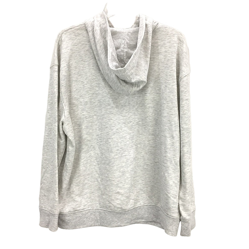 NBA Lounge Chicago Bulls Logo Grey Marle Terry Pullover Hoodie Mens Size Large