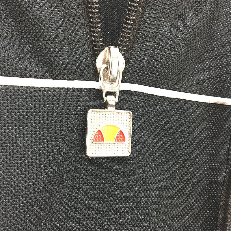 Ellesse Pique Textured Black Quarter Zip Hooded Jumper Mens Size Small