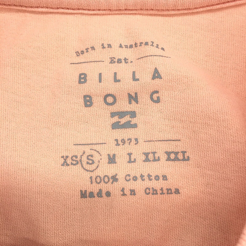 Billabong Basic Essentials Peach Pink Cotton T-Shirt Ladies Size Small