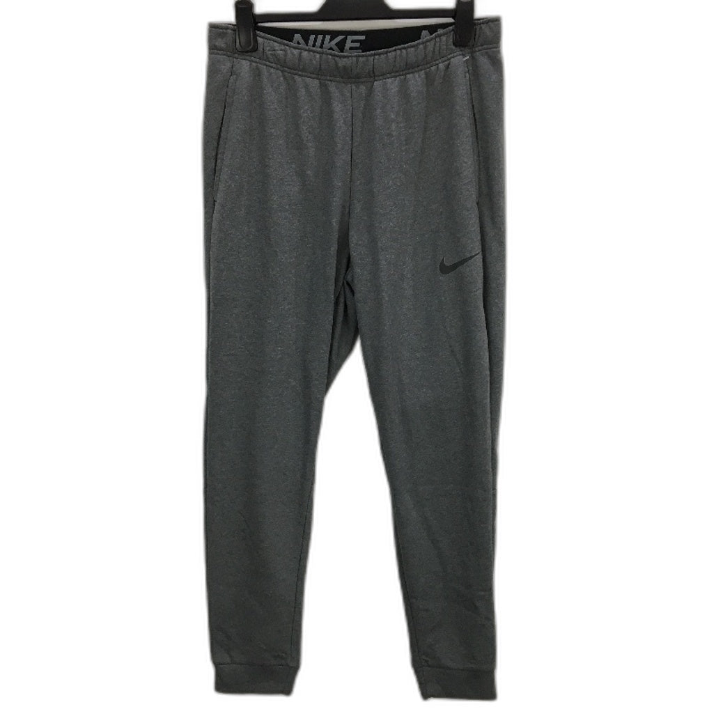 Nike DRI-FIT Grey Terry Lined Tracksuit Pants Sweatpants Joggers Mens Size L