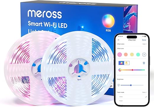 Meross Smart WiFi LED RGB Light Strip 2PCS 16.4 FT App Control Alexa Homekit NEW