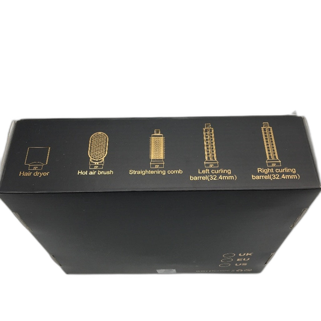 Hot Air Brush Styling Comb 5 In 1 Hair Curler Blow Dryer Styling Tool Set NEW