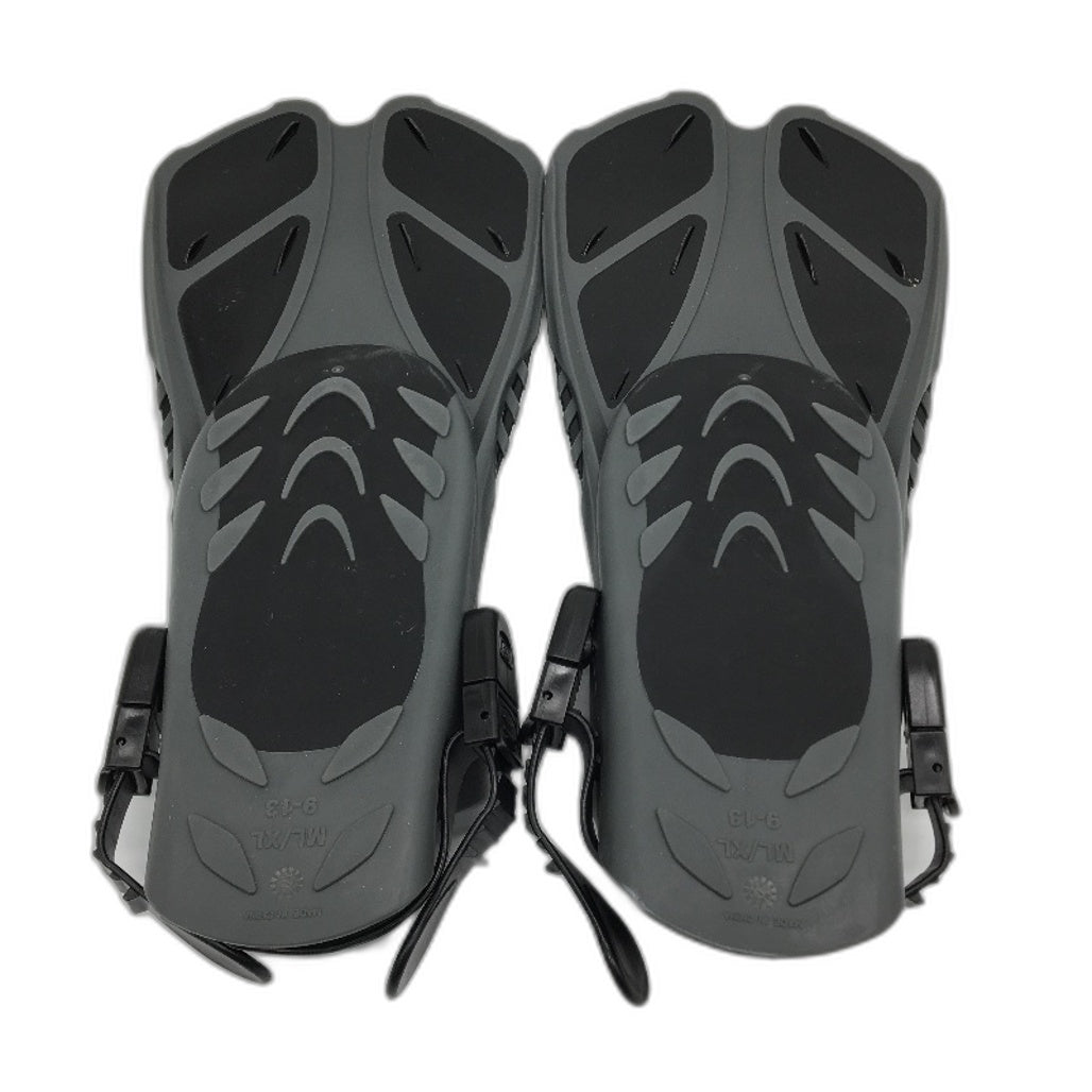 CAPAS Snorkel Swim Fins Flippers Adjustable Size L/XL Men 9-13 Women 10-14 NEW
