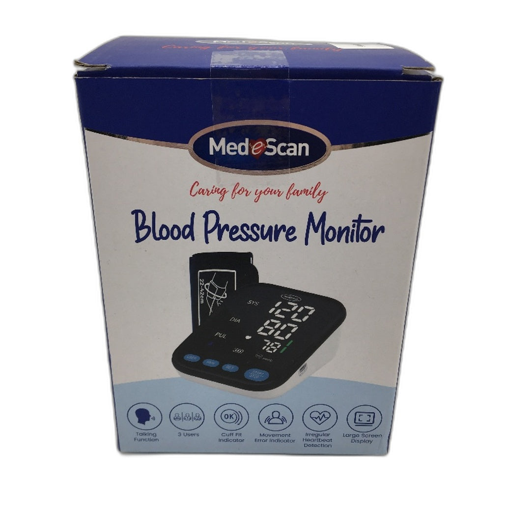 MedeScan Digital Talking Automatic Blood Pressure BP Monitor LCD Display NEW
