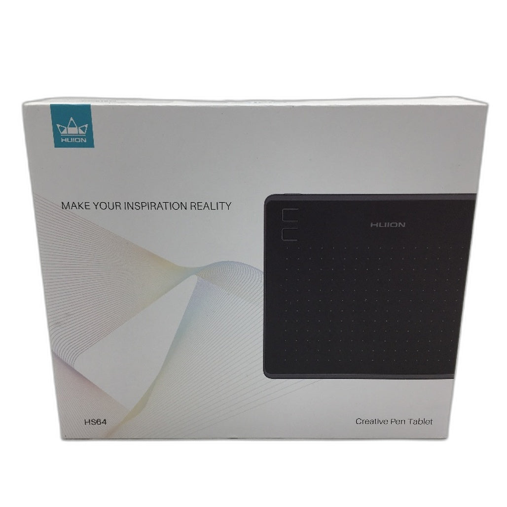 HUION HS64 Graphics Drawing Pen Tablet With Stylus Windows Linux Mac Android NEW
