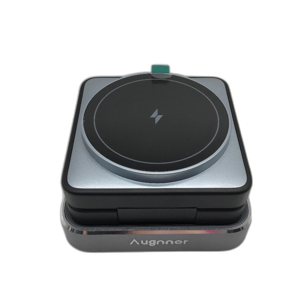 Augnner Compact 3 In 1 Foldable Apple Wireless Charger Fast Charging Station NEW