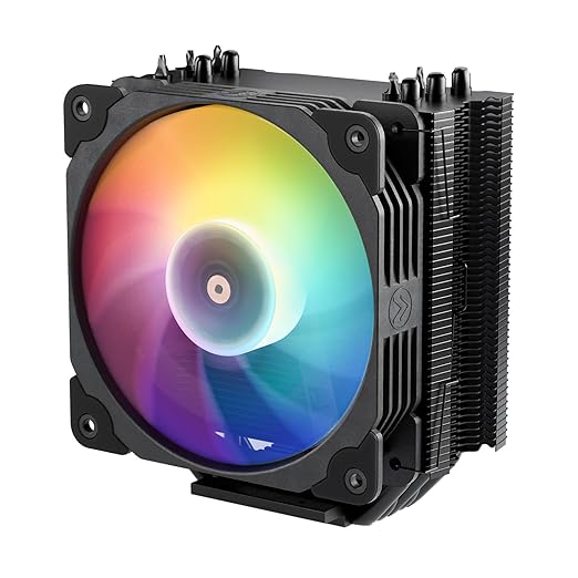 VETROO V5 CPU Cooler Cooling Fan With 5 Heat Pipes RGB Lighting Low Noise NEW