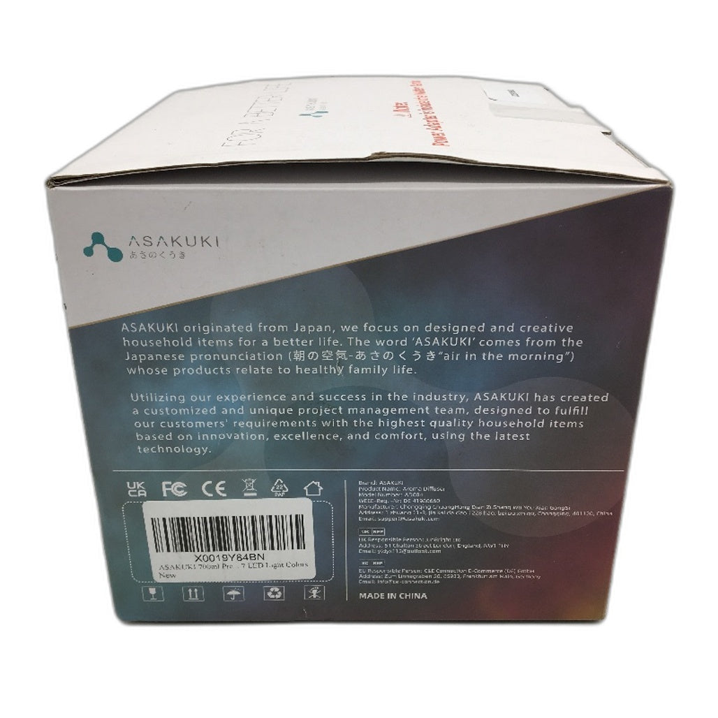 ASAKUKI 700ML Premium Essential Oil Diffuser Aroma Humidifier LED Mood Light NEW