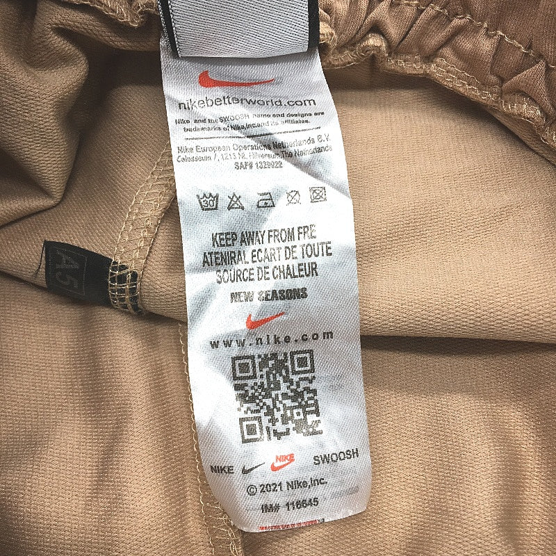 Nike Dri Fit Tan Brown Slim Fit Elastic Waist Track Casual Pants Ladies Size 2XL