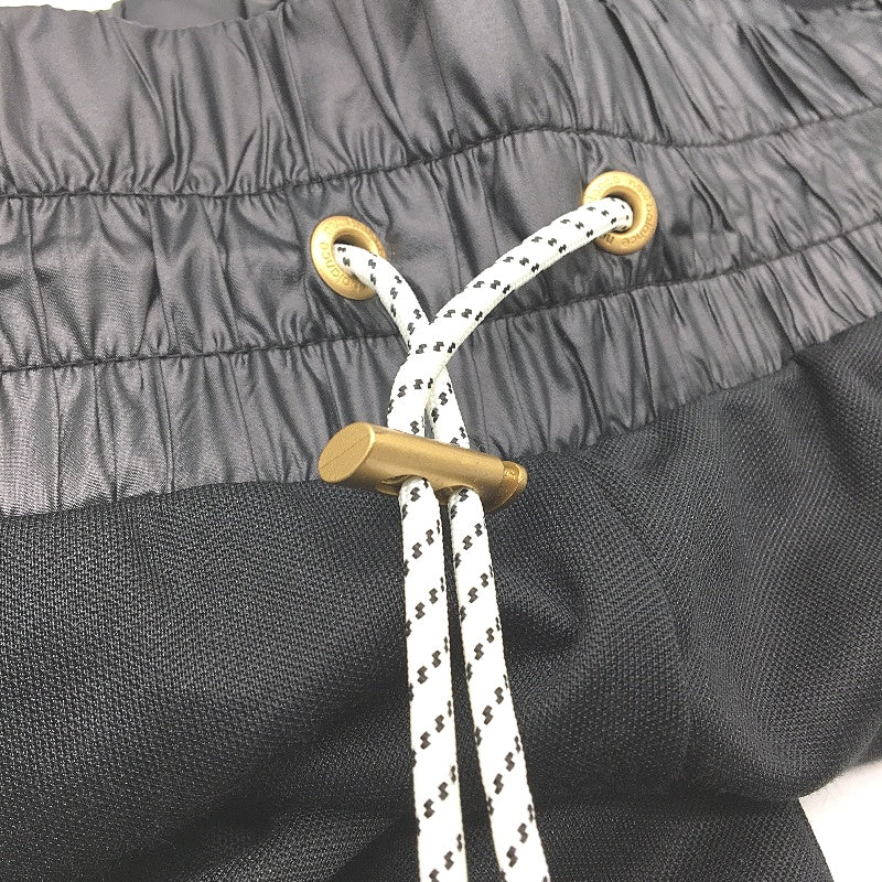 New Balance Black, Gold & White Parachute Trim Casual Track Pants Ladies Size M