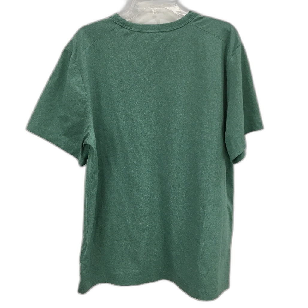Nike Dri-Fit Moss Green Basic Stretch Activewear Sports T-Shirt Mens Size L