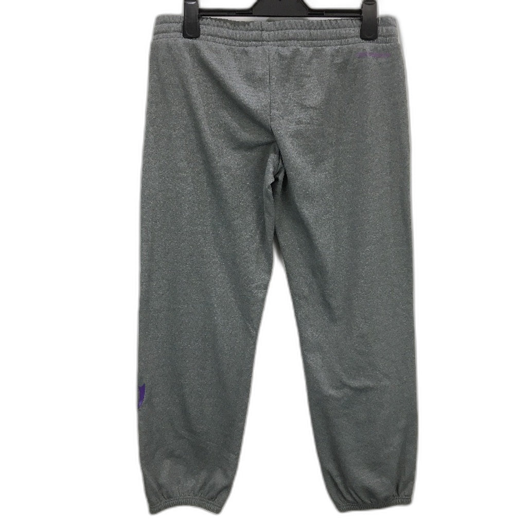 New Balance Grey Purple Accent Soft Lined Mid Rise Track Pants Ladies Size L