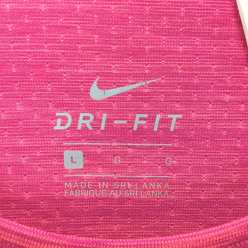 Nike Dri-Fit Hot Pink Long Sleeve Activewear Sports Top Ladies Size Large