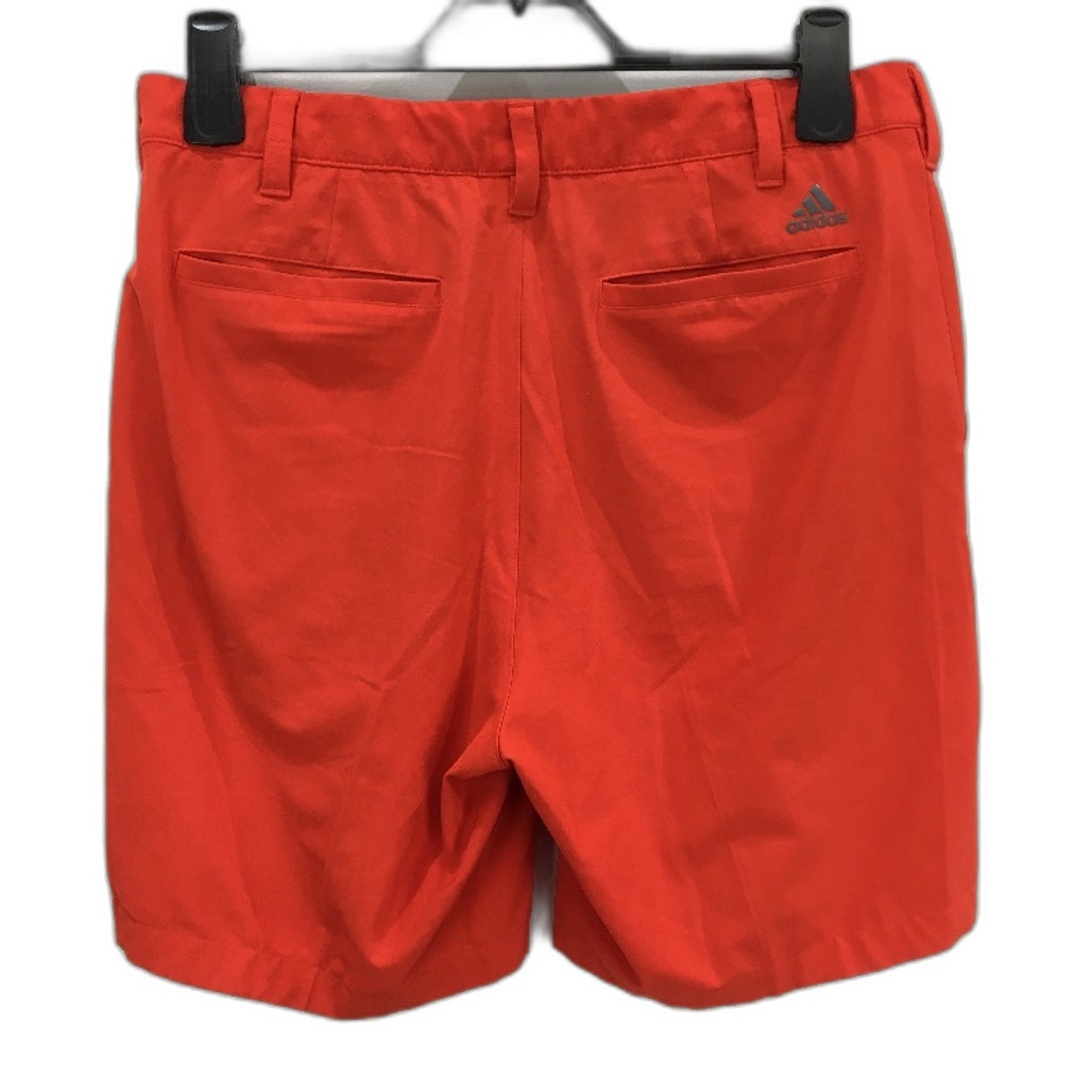 Adidas Bright Red Casual Zip & Button Lightweight Shorts Mens Size 32