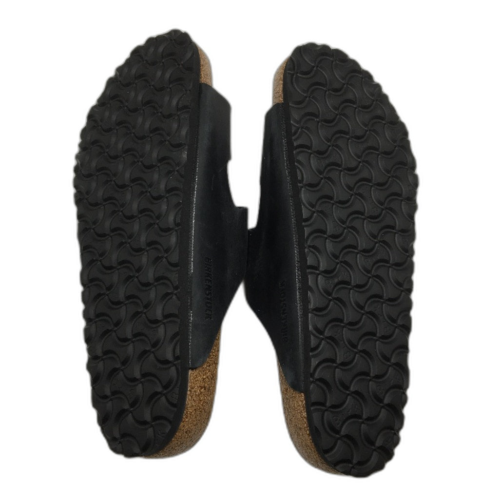 Birkenstock Classic Arizona Black Regular Fit Leather Slides EU 42 L11 M9 DEMO