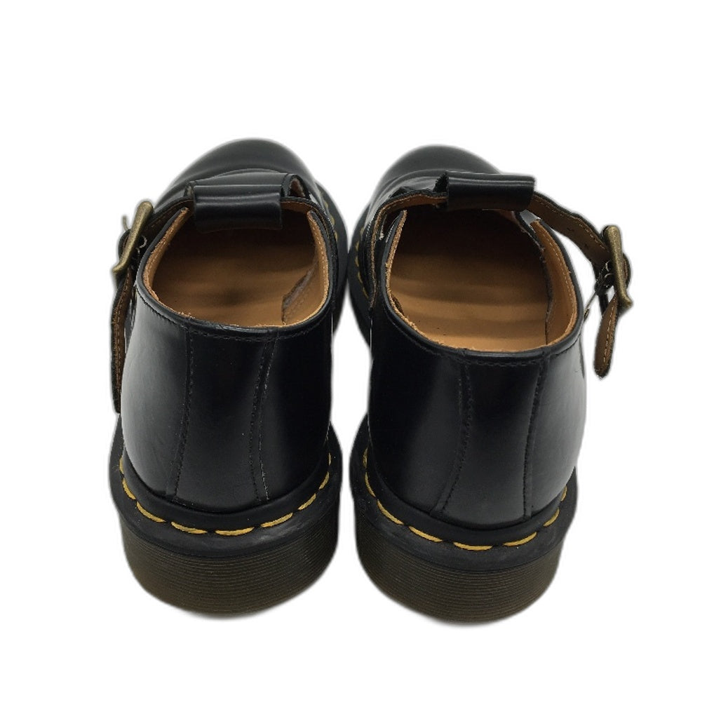 Dr Martin Black Polley T Bar Mary Jane Leather Shoes Ladies EU 38 US 7 UK 5