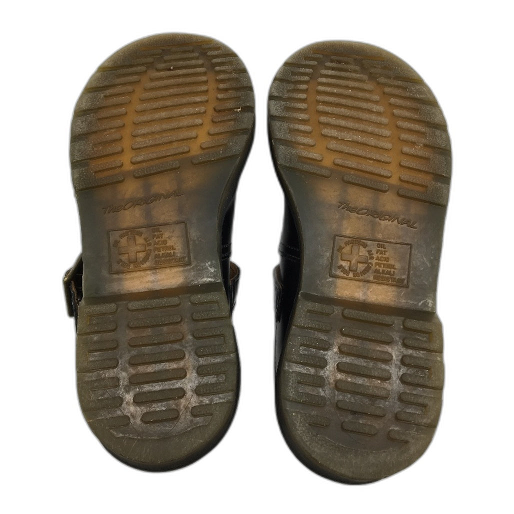 Dr Martin Black Polley T Bar Mary Jane Leather Shoes Ladies EU 38 US 7 UK 5