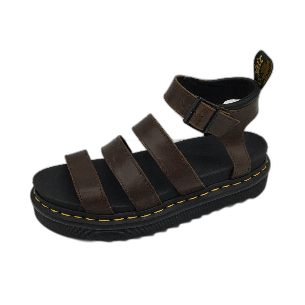 Dr Martin Soft Wear Brown Leather Blaire Sandal Shoes Ladies EU 40 US 8.5 UK 6.5
