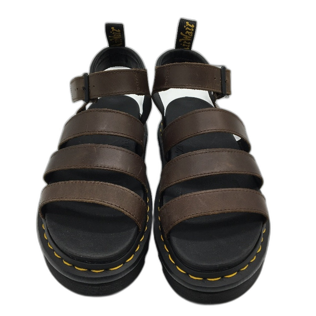 Dr Martin Soft Wear Brown Leather Blaire Sandal Shoes Ladies EU 40 US 8.5 UK 6.5