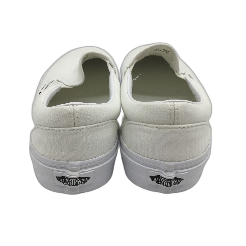 Vans White Classic Slip On Old Skool Skate Shoes Unisex US M7 L8.5 EU 39 NEW