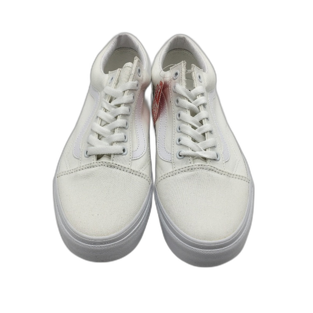 Vans True White Old Skool Lace Up Skate Shoes Unisex US M9 L10.5 EU 42 NEW
