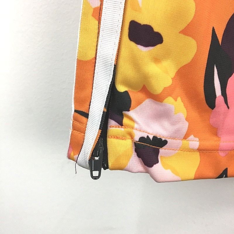 Adidas HER Studio London Orange Burgundy Floral Trackpants Ladies Size UK 14
