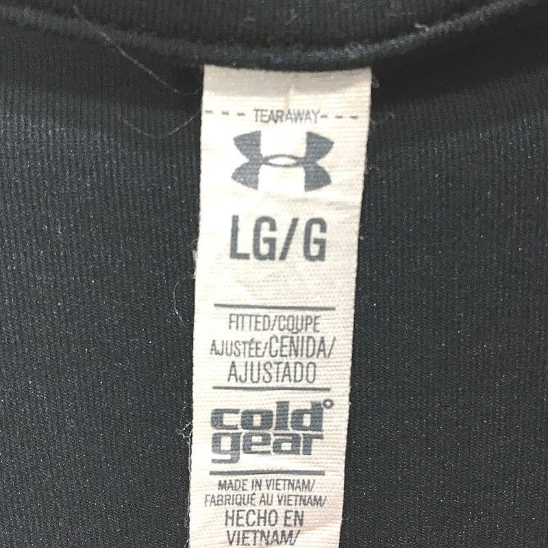 Under Armour Threadborne Run True Half Zip Black T-Shirt Ladies Size Large