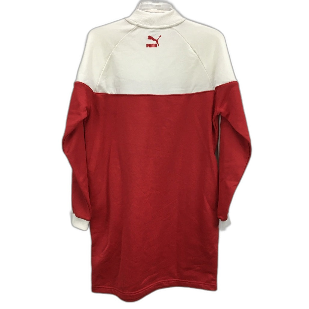 Puma 1948 Quarter Zip Red White Turtleneck Crew Mini Dress Ladies Size UK 10