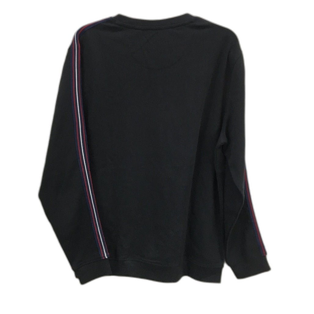 Van Heusen Solid Black Cottom Blend Snug Fit Crew Neck Sweatshirt Mens Size XL