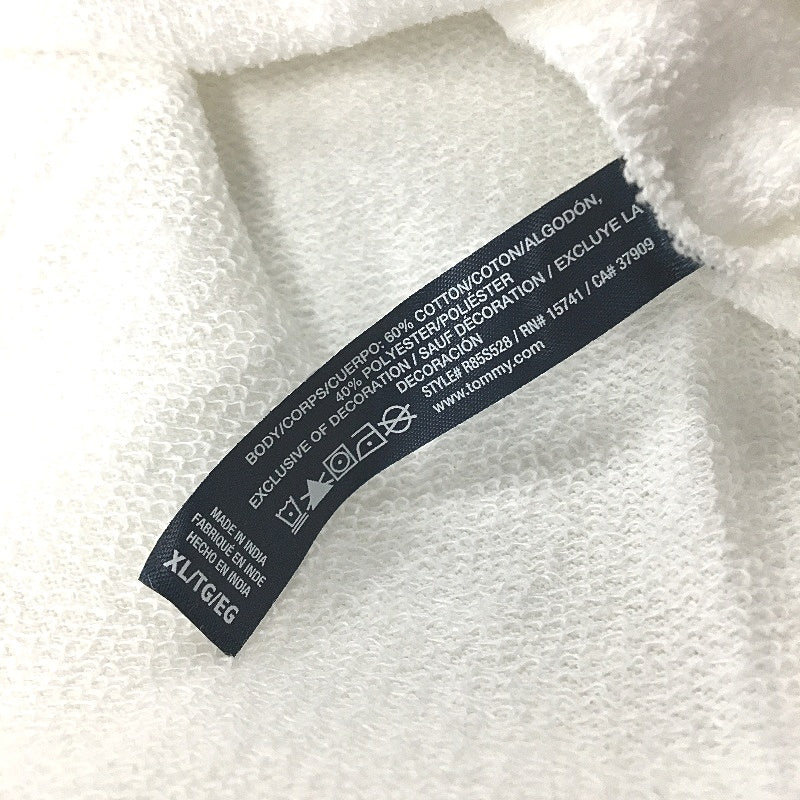 Tommy Hilfiger 2 Piece French Terry White Grey Pyjama Set Ladies Size XL NEW