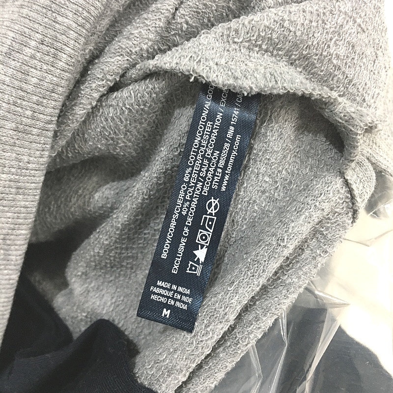 Tommy Hilfiger 2 Piece French Terry Grey Navy Pyjama Set Ladies Size Medium NEW