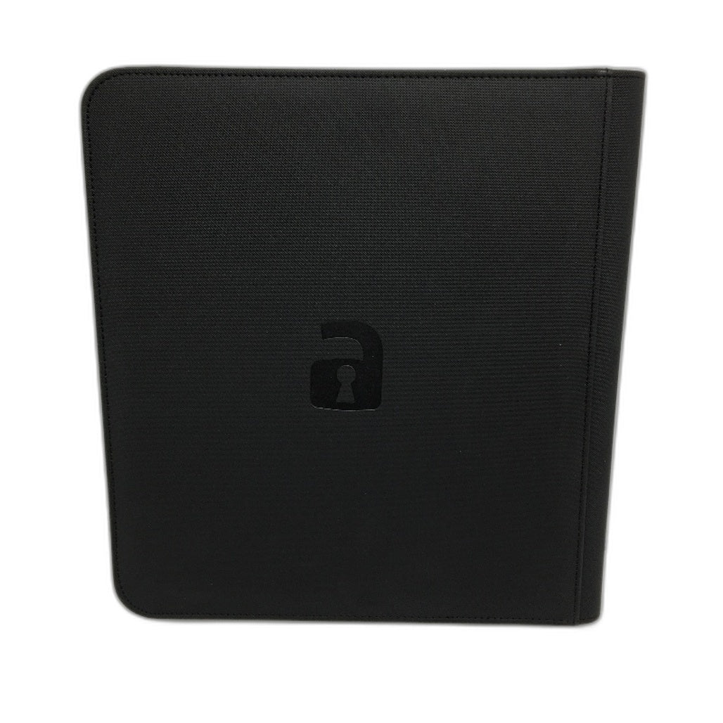 VaultX Exo-Tec 12 Pocket Sideloading Zip Binder 68x97mm in Black NEW