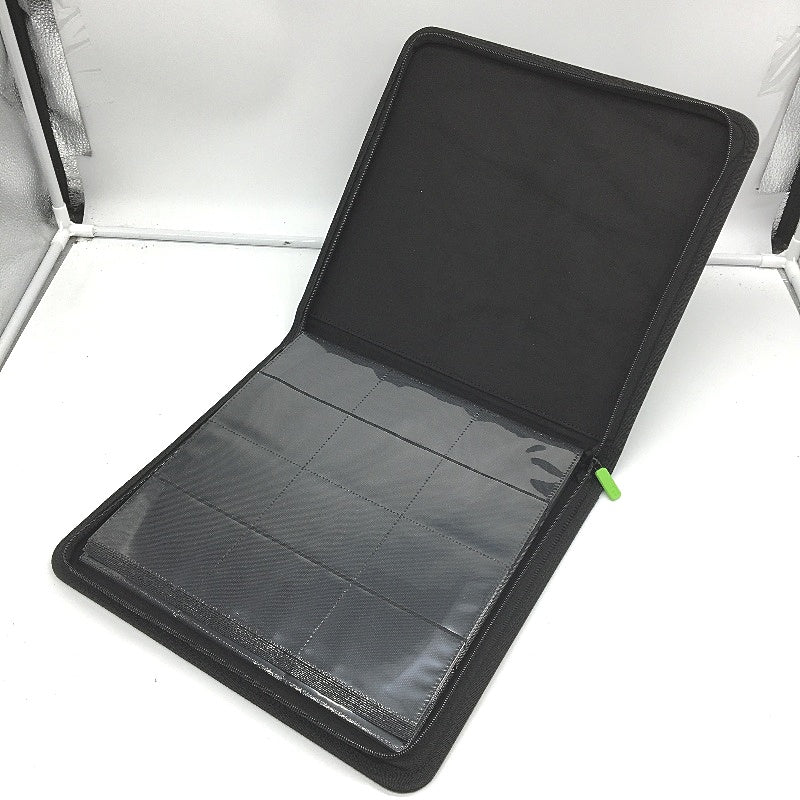 VaultX Exo-Tec 12 Pocket Sideloading Zip Binder 68x97mm in Black NEW
