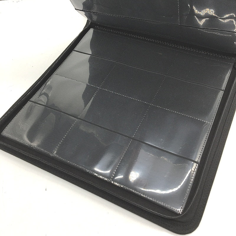VaultX Exo-Tec 12 Pocket Sideloading Zip Binder 68x97mm in Black NEW