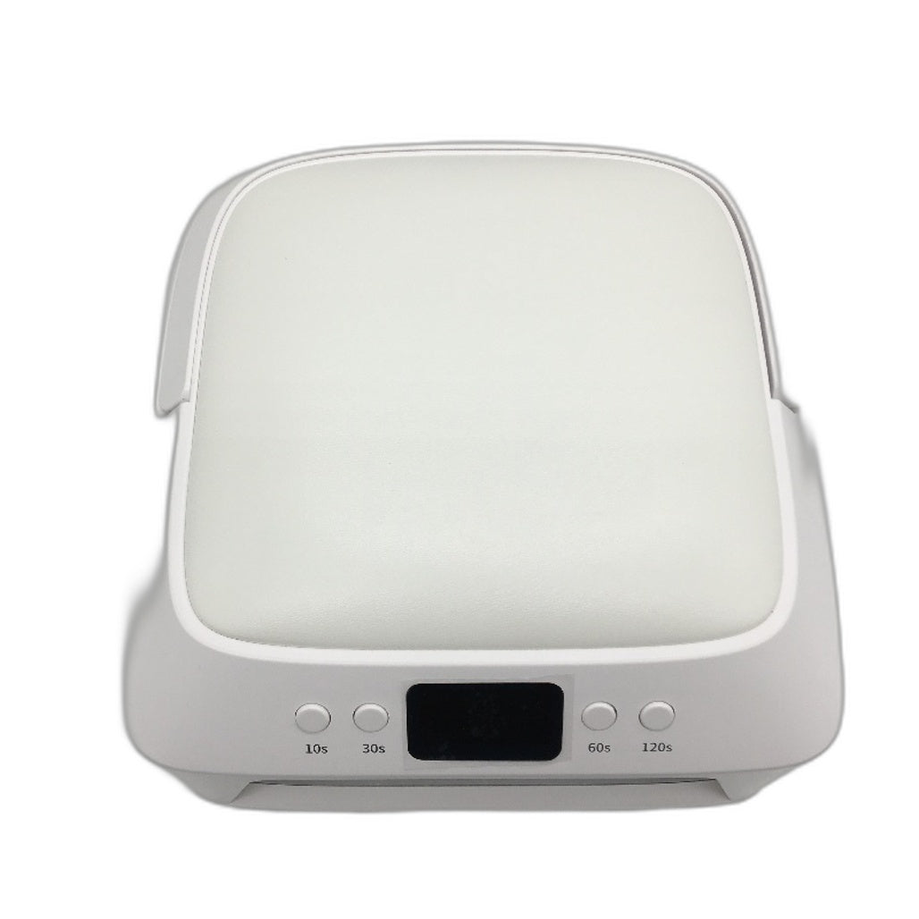 SNRQI Portable Intelligent Timed UV Nail Lamp with Hand Rest in White DEMO