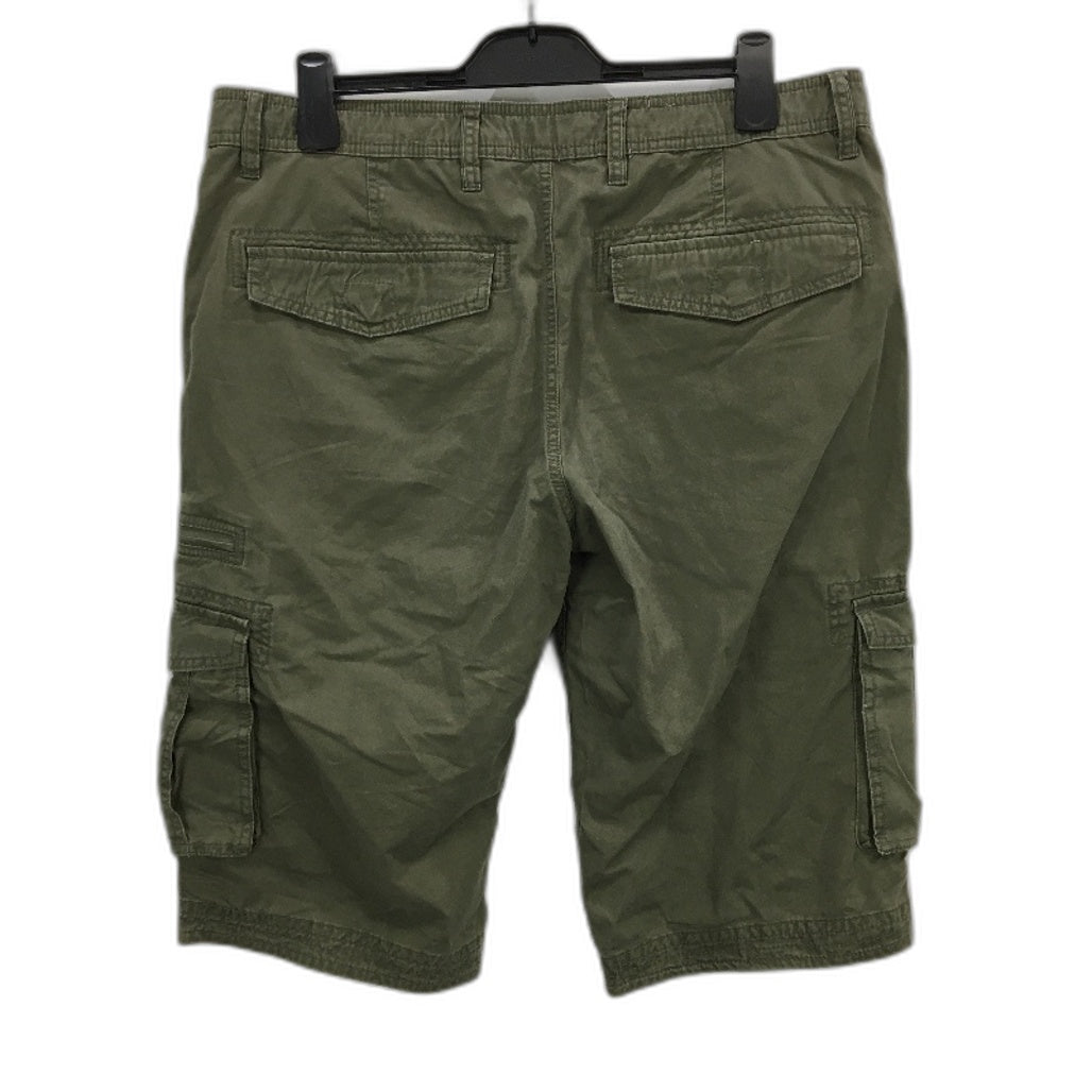 Just Jeans 9 Pocket Utility Long Cargo Military Green Shorts Mens Size 36 NEW